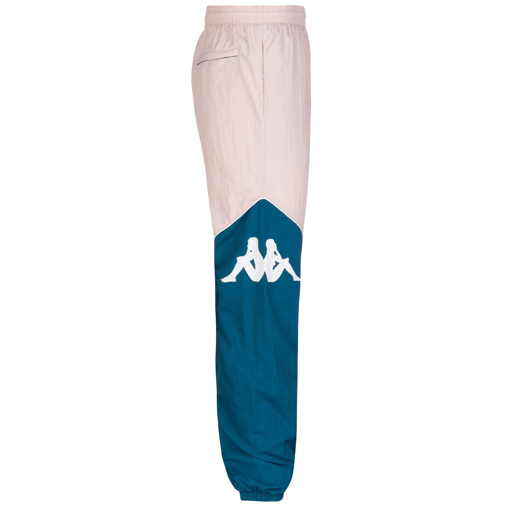 Pants Man AUTHENTIC 90 BOLPIS Sport Trousers BLUE PETROL-PINK Dressed Front (jpg Rgb)	