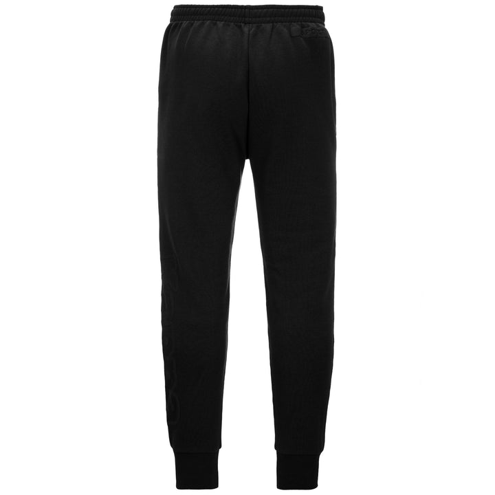 Pants Man LOGO  BIPANT SLIM Sport Trousers BLACK Dressed Side (jpg Rgb)		