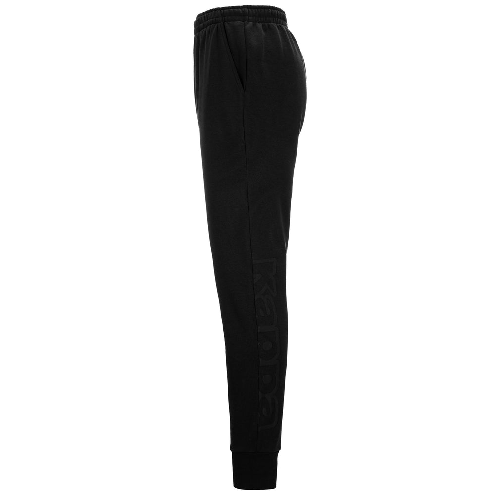 Pants Man LOGO  BIPANT SLIM Sport Trousers BLACK Dressed Front (jpg Rgb)	