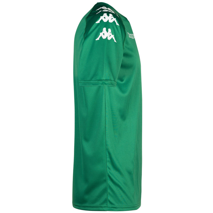 Active Jerseys Man KAPPA4FOOTBALL CASTOLO Shirt GREEN Dressed Front (jpg Rgb)	