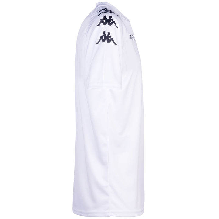 Active Jerseys Man KAPPA4FOOTBALL CASTOLO Shirt WHITE Dressed Front (jpg Rgb)	