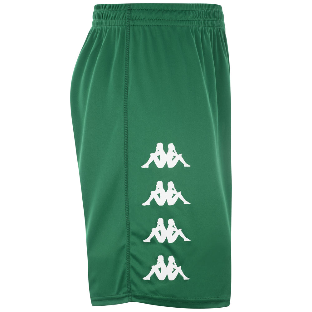 Shorts Man KAPPA4FOOTBALL CURCHET Sport  Shorts GREEN Dressed Front (jpg Rgb)	