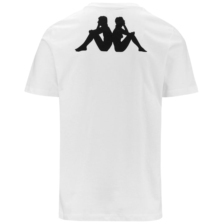 T-ShirtsTop Man KAPPA4FOOTBALL TEE T-Shirt WHITE Dressed Side (jpg Rgb)		