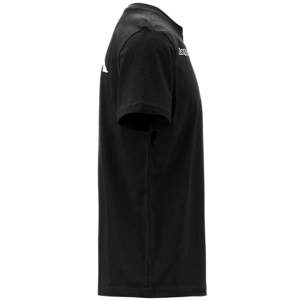 T-ShirtsTop Man KAPPA4FOOTBALL TEE T-Shirt BLACK Dressed Front (jpg Rgb)	