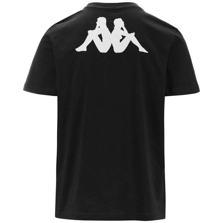 T-ShirtsTop Man KAPPA4FOOTBALL TEE T-Shirt BLACK Dressed Side (jpg Rgb)		