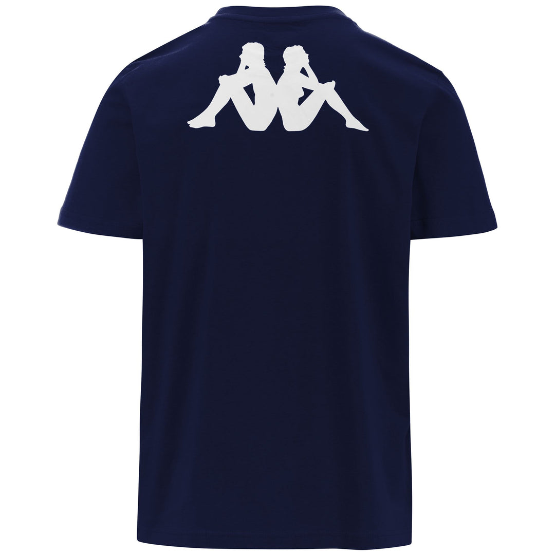 T-ShirtsTop Man KAPPA4FOOTBALL TEE T-Shirt BLUE MARINE Dressed Side (jpg Rgb)		