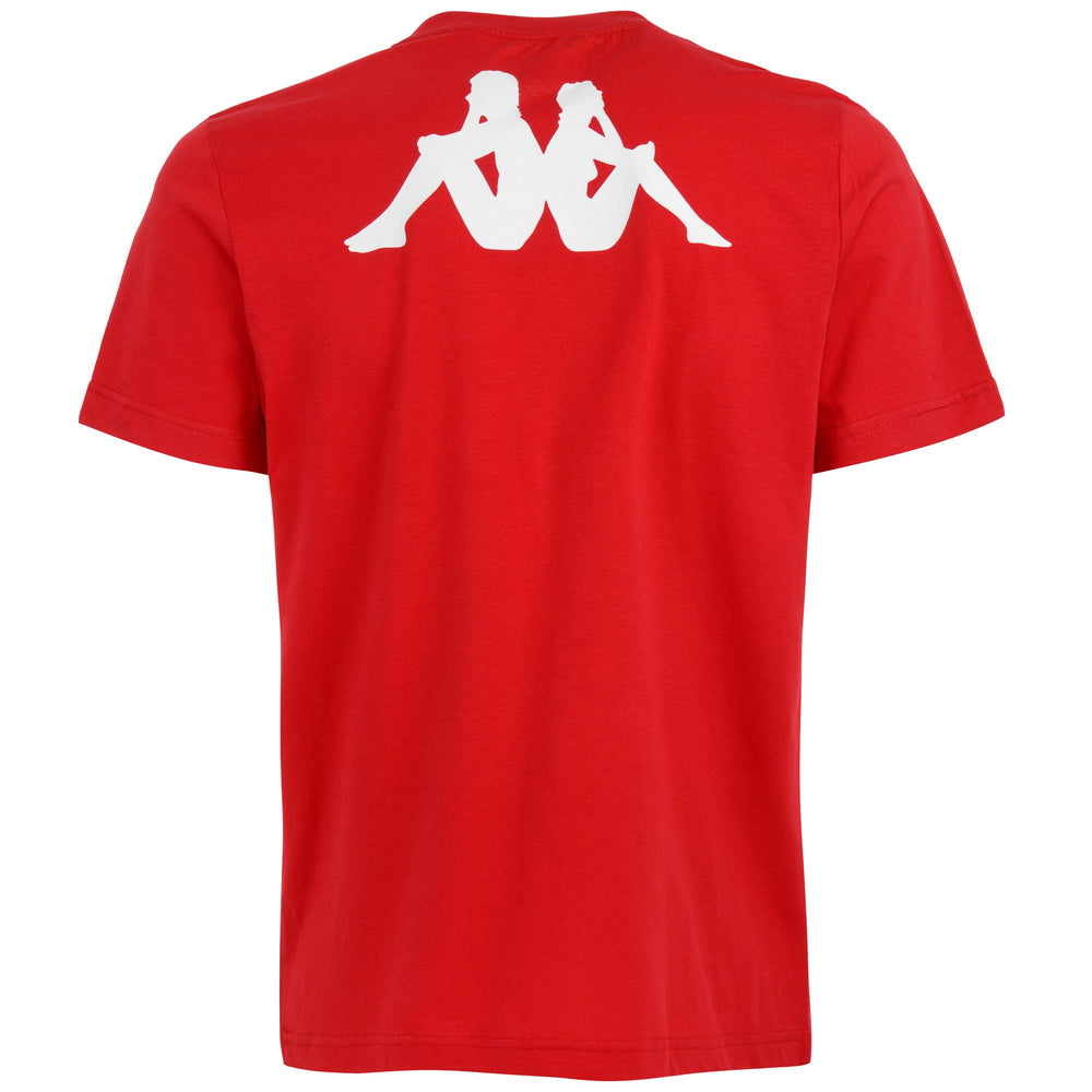 T-ShirtsTop Man KAPPA4FOOTBALL TEE T-Shirt RED CHINESE Dressed Front (jpg Rgb)	