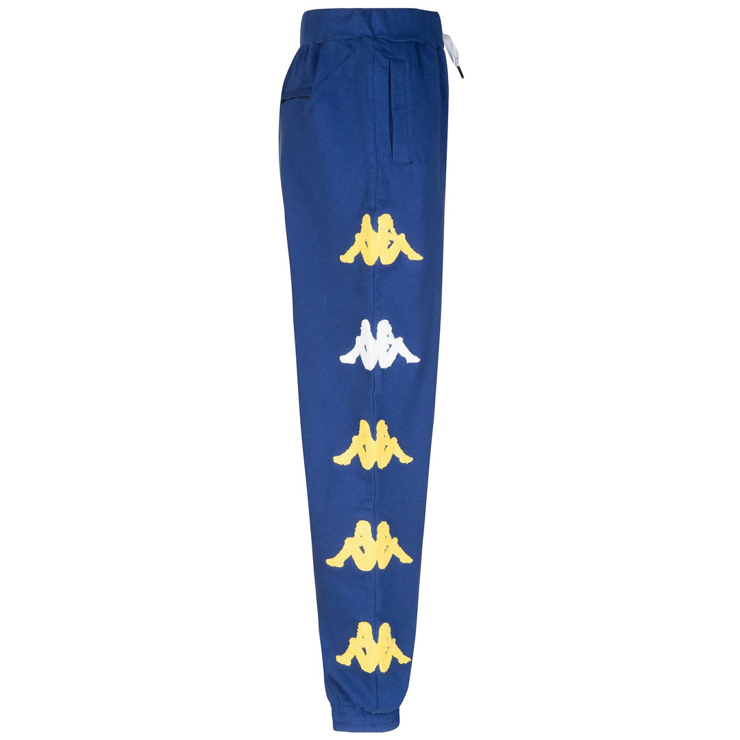 Pants Man AUTHENTIC SAND CRUMB Sport Trousers BLUE MD-YELLOW-WHITE Dressed Front (jpg Rgb)	