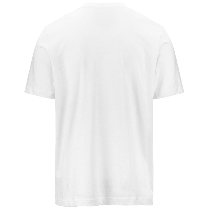 T-ShirtsTop Man LOGO AMBERIS T-Shirt WHITE-BLACK Dressed Side (jpg Rgb)		