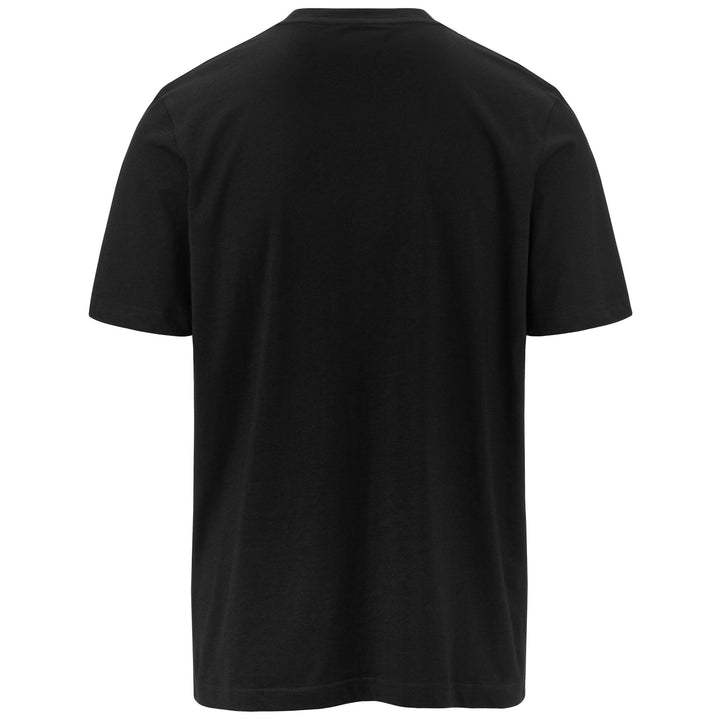T-ShirtsTop Man LOGO AMBERIS T-Shirt BLACK-WHITE Dressed Side (jpg Rgb)		