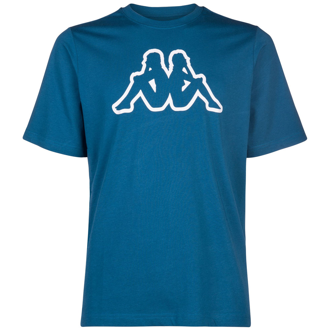 T-ShirtsTop Man LOGO AMBERIS T-Shirt BLUE PETROL-WHITE Photo (jpg Rgb)			