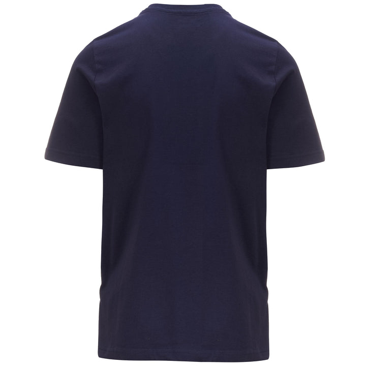 T-ShirtsTop Man LOGO AMBERIS T-Shirt BLUE MARINE-RED Dressed Side (jpg Rgb)		