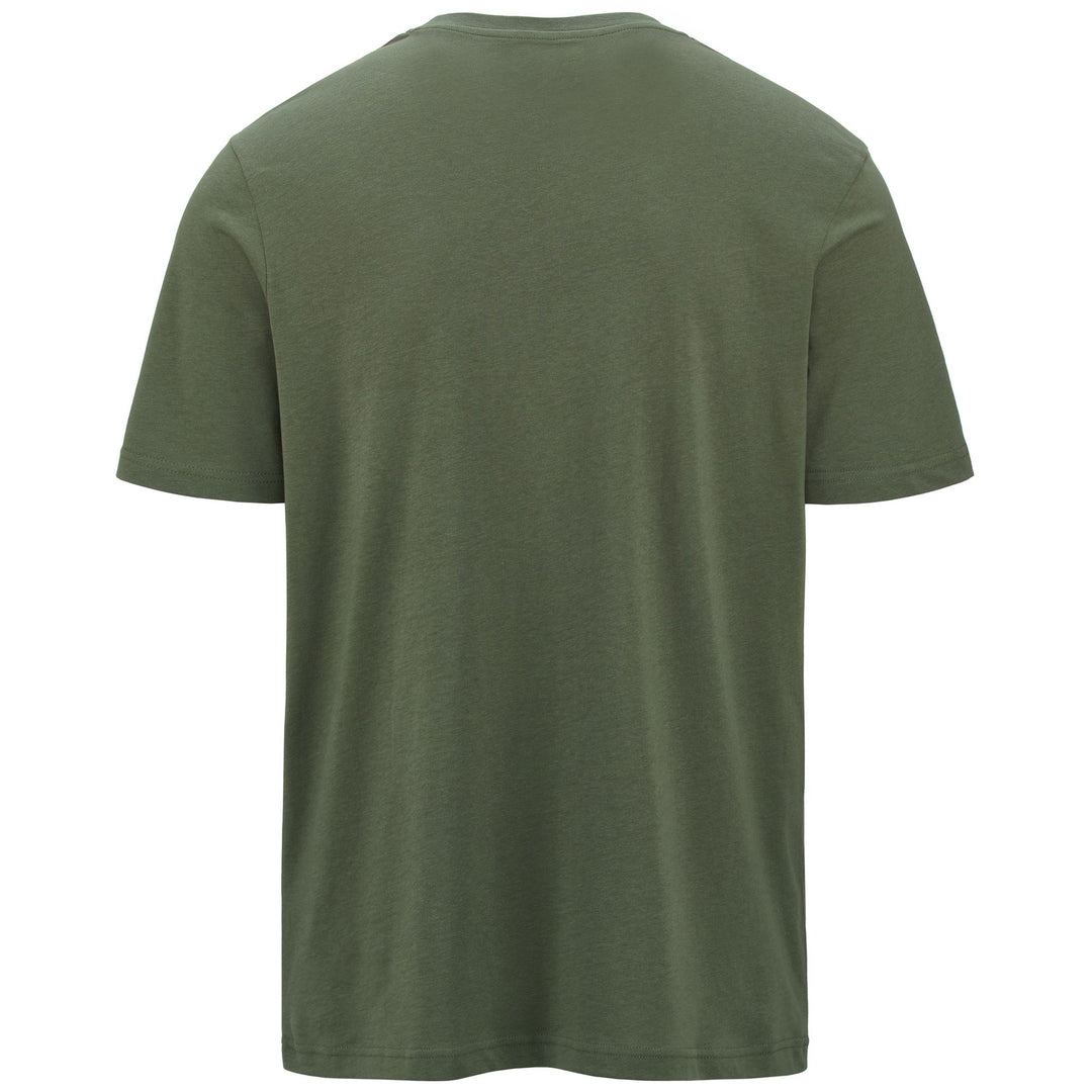 T-ShirtsTop Man LOGO AMBERIS T-Shirt GREEN THYME - BLACK Dressed Side (jpg Rgb)		