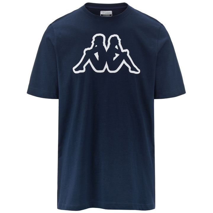 T-ShirtsTop Man LOGO AMBERIS T-Shirt BLUE NAVY - WHITE Photo (jpg Rgb)			