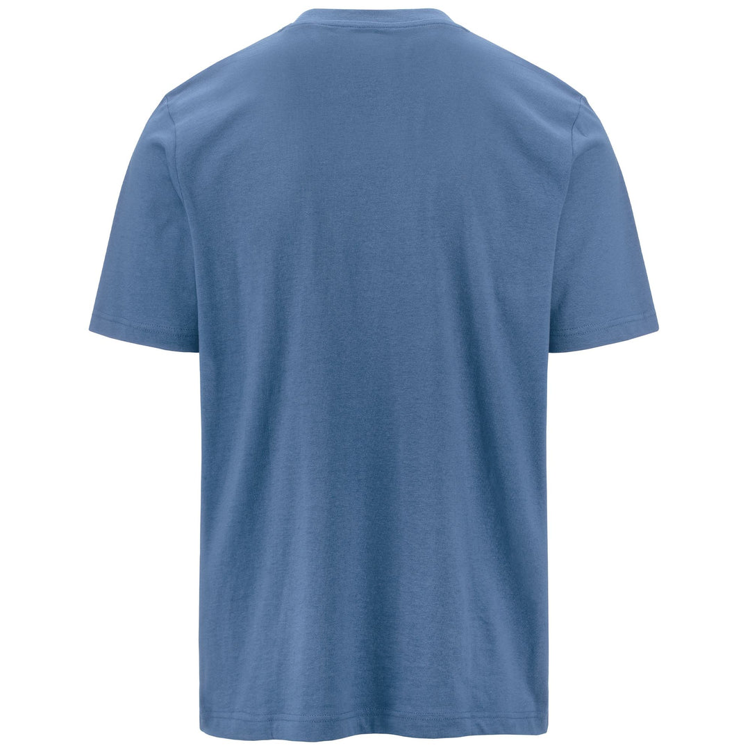 T-ShirtsTop Man LOGO AMBERIS T-Shirt BLUE - WHITE Dressed Side (jpg Rgb)		