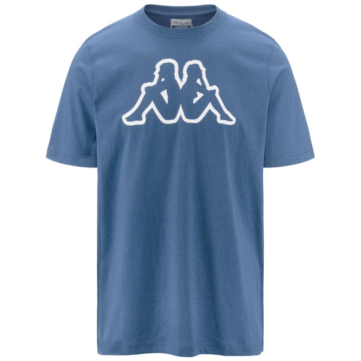 T-ShirtsTop Man LOGO AMBERIS T-Shirt BLUE - WHITE Photo (jpg Rgb)			
