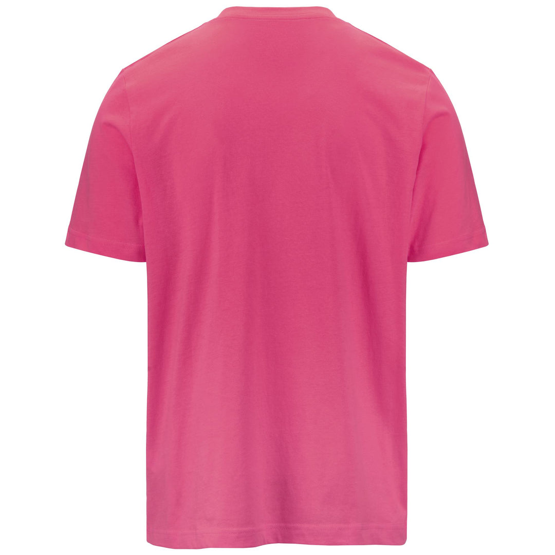 T-ShirtsTop Man LOGO AMBERIS T-Shirt PINK INTENSE - WHITE Dressed Side (jpg Rgb)		