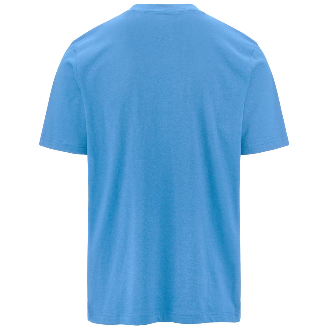 T-ShirtsTop Man LOGO AMBERIS T-Shirt BLUE BONNIE - WHITE Dressed Side (jpg Rgb)		