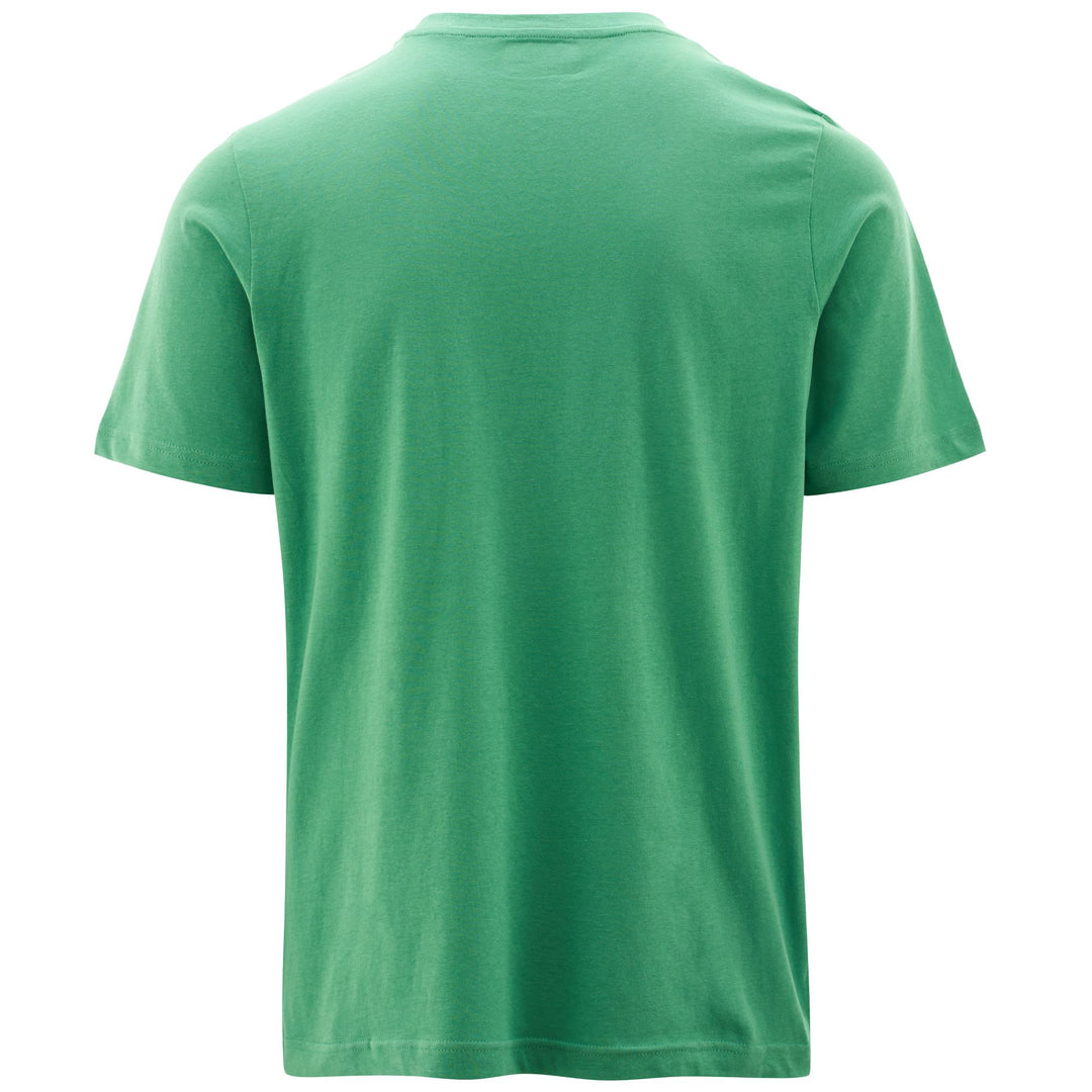 T-ShirtsTop Man LOGO AMBERIS T-Shirt GREEN FLORA - GREEN THYME Dressed Side (jpg Rgb)		