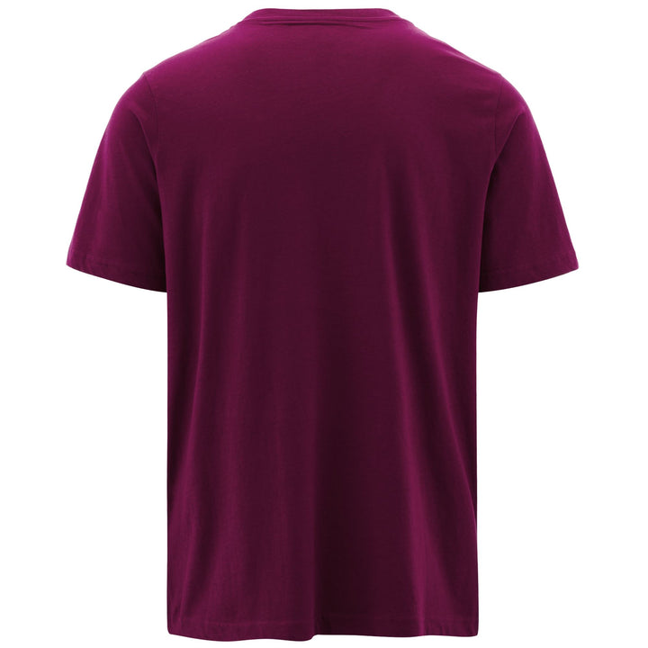 T-ShirtsTop Man LOGO AMBERIS T-Shirt VIOLET WINE - BLACK Dressed Side (jpg Rgb)		