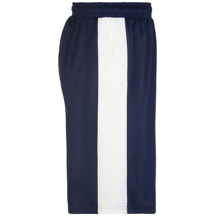 Shorts Man KAPPA4BASKET CALUSO Sport  Shorts BLUE MARINE-WHITE Dressed Front (jpg Rgb)	