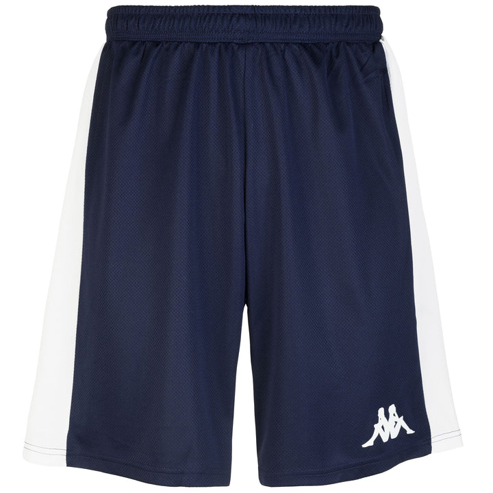 Shorts Man KAPPA4BASKET CALUSO Sport  Shorts BLUE MARINE-WHITE Photo (jpg Rgb)			
