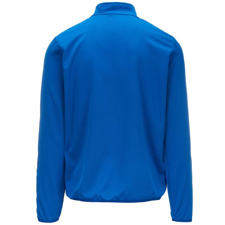 Fleece Man KAPPA4FOOTBALL TAVOLE Jumper BLUE NAUTIC Dressed Side (jpg Rgb)		
