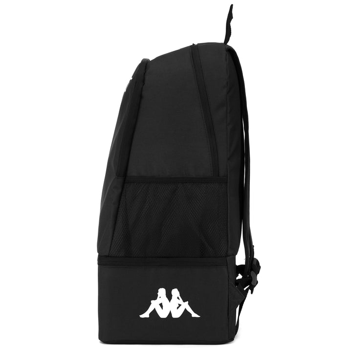 Bags Unisex KAPPA4FOOTBALL BACKPACK Backpack BLACK Dressed Front (jpg Rgb)	