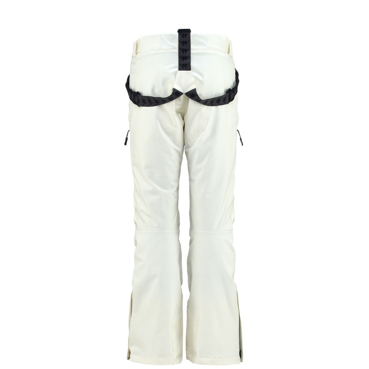 Pants Woman 6CENTO 634 Sport Trousers WHITE ANTIQUE-BLACK Dressed Front (jpg Rgb)	