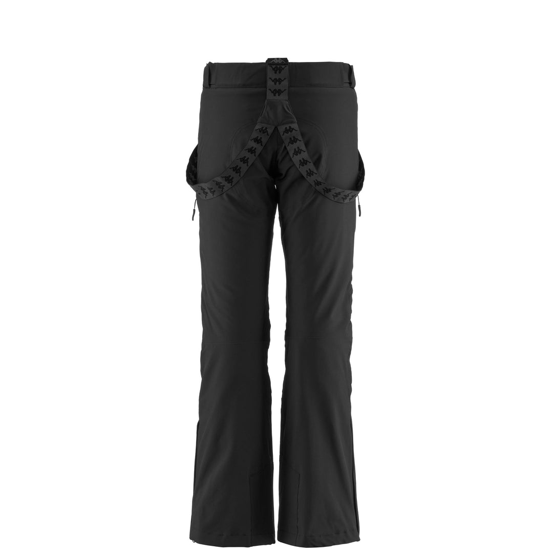 Pants Woman 6CENTO 634 Sport Trousers GREEN TORBA - BLACK Dressed Side (jpg Rgb)		