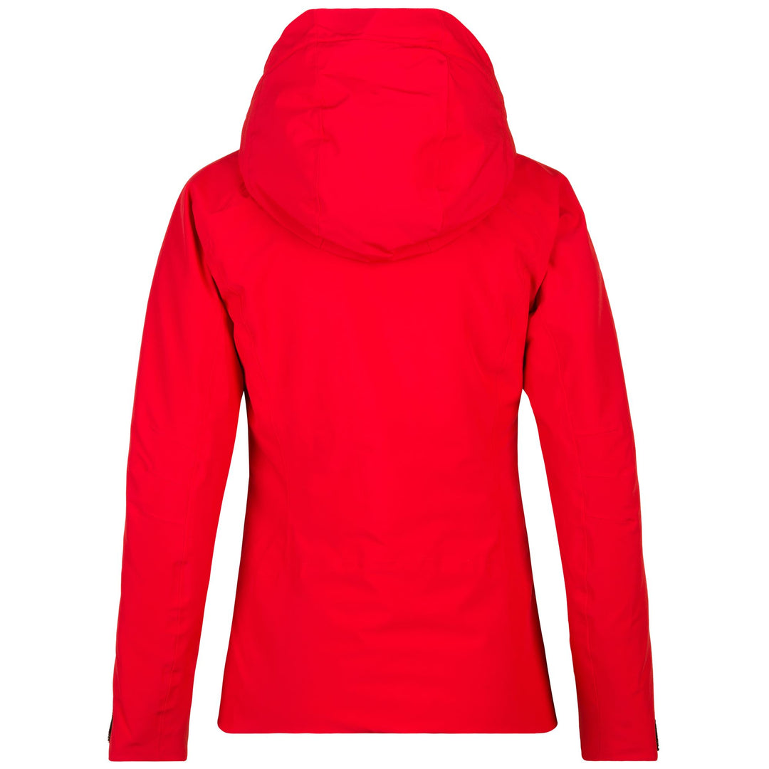 Jackets Woman 6CENTO 610 Mid RED-BLACK Dressed Front (jpg Rgb)	