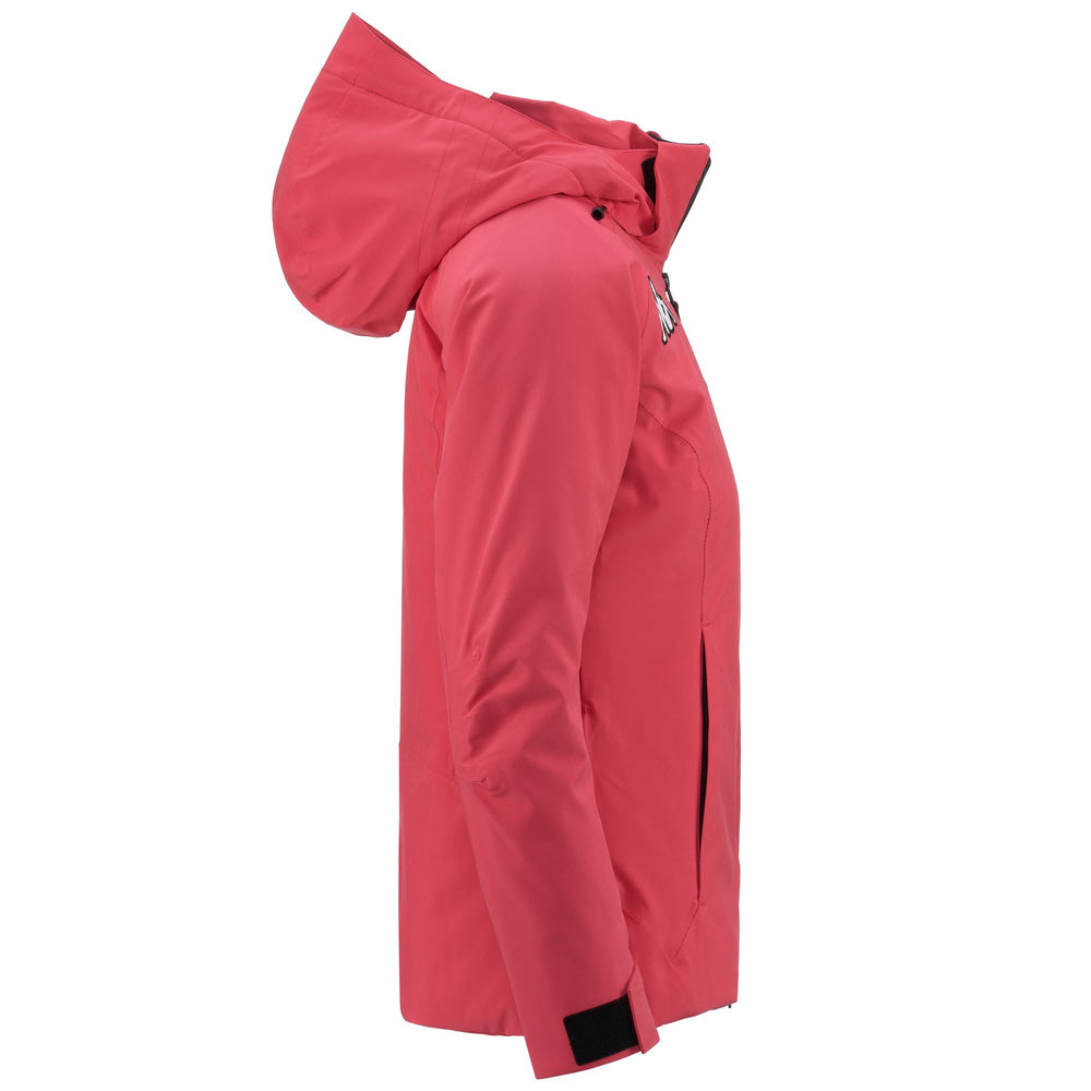 Jackets Woman 6CENTO 610 Mid PINK-BLACK Dressed Front (jpg Rgb)	