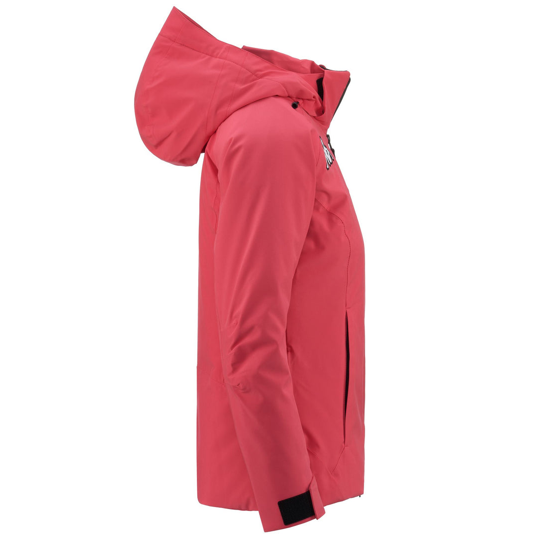 Jackets Woman 6CENTO 610 Mid PINK-BLACK Dressed Front (jpg Rgb)	