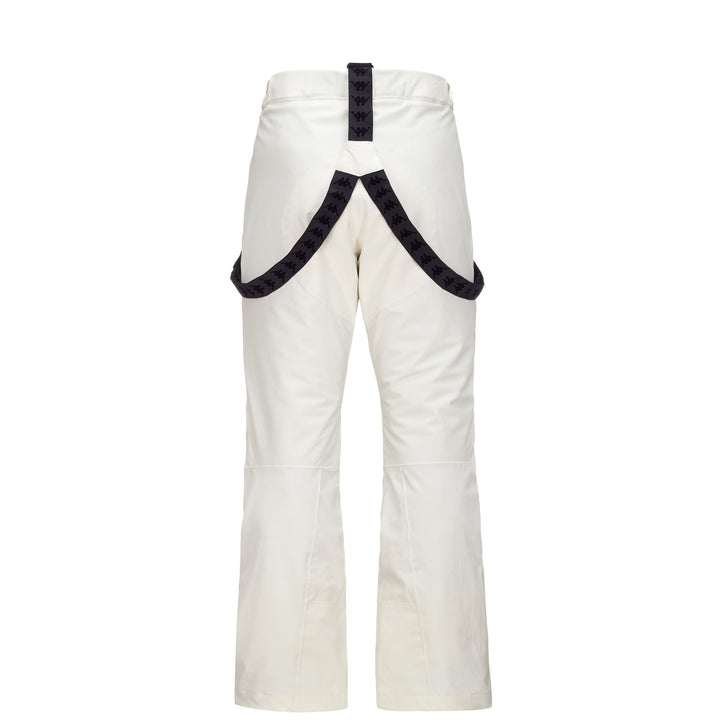 Pants Man 6CENTO 664 Sport Trousers WHITE MILK-BLACK Dressed Side (jpg Rgb)		