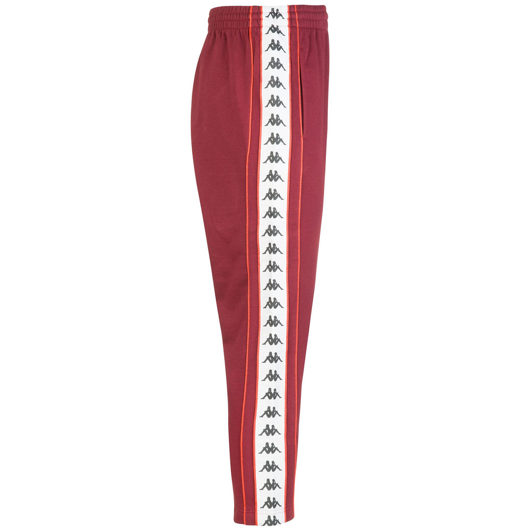 Pants Man 222 BANDA DOILE Sport Trousers RED DAHLIA-WHITE-ORANGE FLAME Dressed Front (jpg Rgb)	