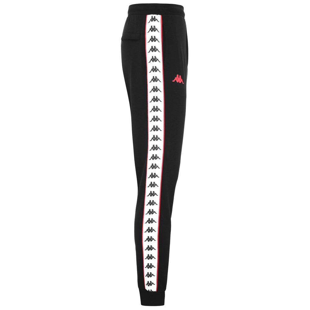 Pants Man 222 BANDA CHERON Sport Trousers BLACK - WHITE - RED RACING Dressed Front (jpg Rgb)	