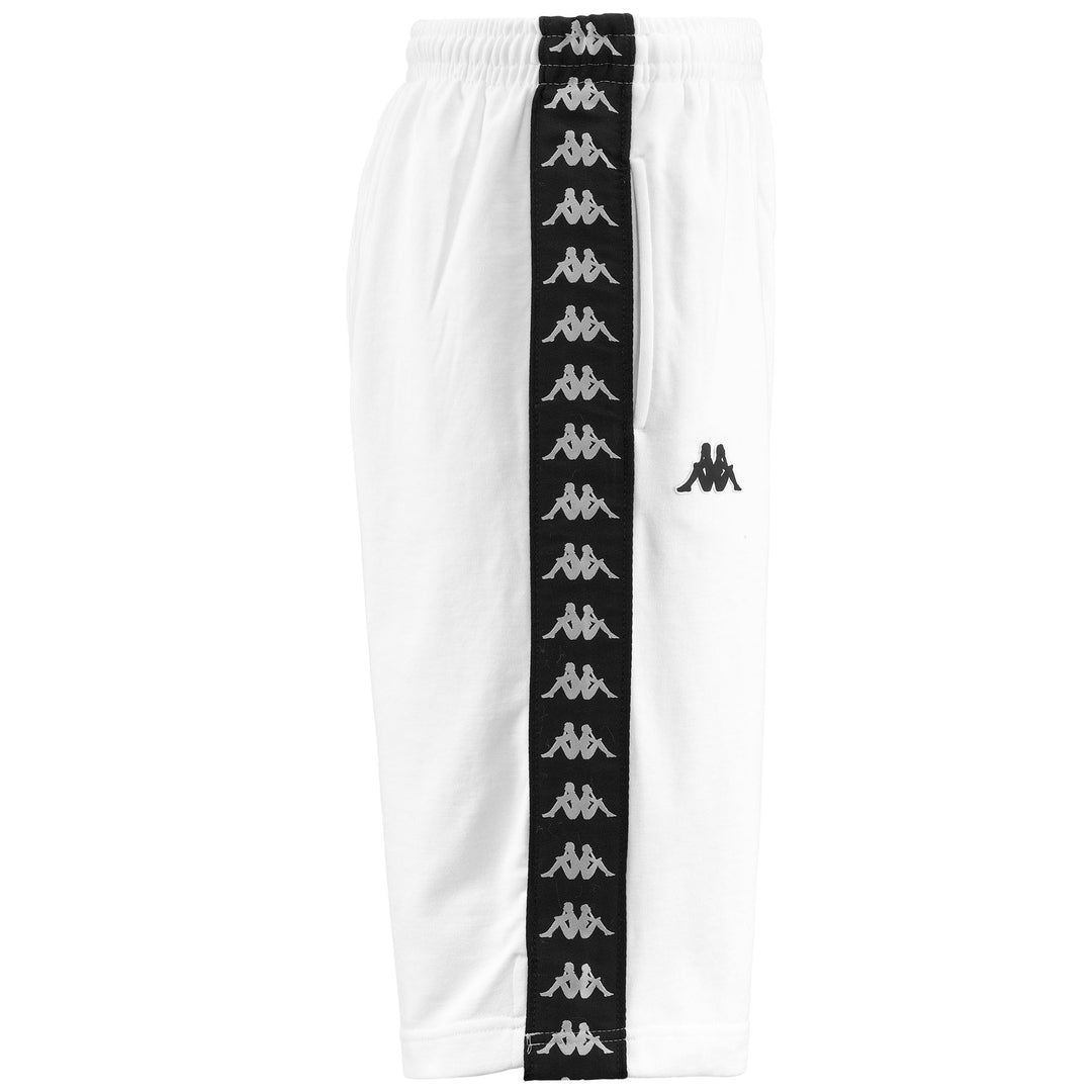 Shorts Man 222 BANDA TREADS Sport  Shorts WHITE-BLACK Dressed Front (jpg Rgb)	