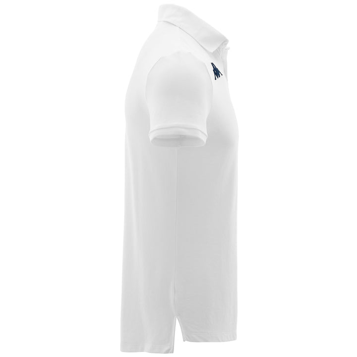 Polo Shirts Man FIMAS Polo WHITE Dressed Front (jpg Rgb)	