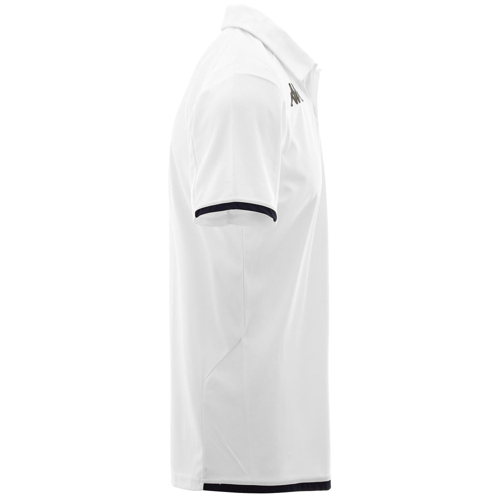 Active Jerseys Man KOMBAT ABIACY Polo Shirt WHITE-BLUE DK Dressed Front (jpg Rgb)	