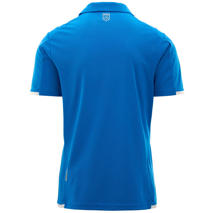 Active Jerseys Man KOMBAT ABIACY Polo Shirt BLUE ROYAL-WHITE Dressed Side (jpg Rgb)		