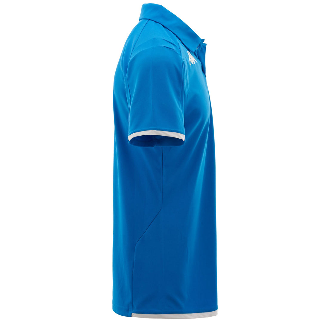 Active Jerseys Man KOMBAT ABIACY Polo Shirt BLUE ROYAL-WHITE Dressed Front (jpg Rgb)	