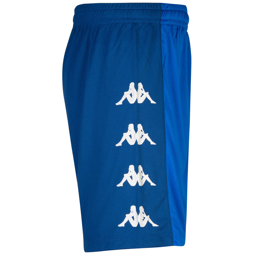 Shorts Man KAPPA4SOCCER DELEBIO Sport  Shorts BLUE SAPPHIRE - BLUE MD COBALT Dressed Front (jpg Rgb)	