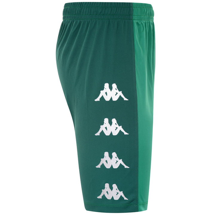 Shorts Man KAPPA4SOCCER DELEBIO Sport  Shorts GREEN BOSPHORUS-GREEN GALAPAGOS Dressed Front (jpg Rgb)	