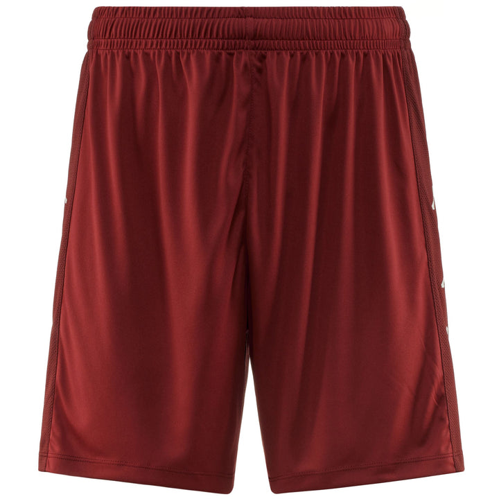 Shorts Man KAPPA4SOCCER DELEBIO Sport  Shorts RED GRANATA - BROWN PORT Photo (jpg Rgb)			