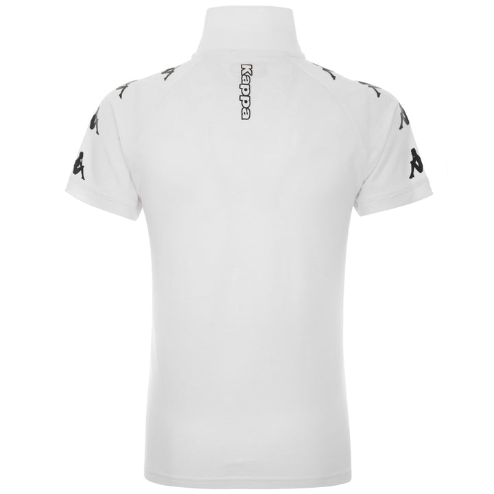 Polo Shirts Man KAPPA4SOCCER CALDES Polo WHITE Dressed Side (jpg Rgb)		