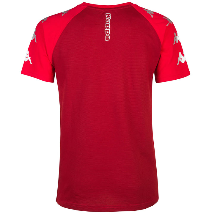 T-ShirtsTop Man KAPPA4SOCCER ANCONE T-Shirt RED-RED DAHILA DK Dressed Side (jpg Rgb)		