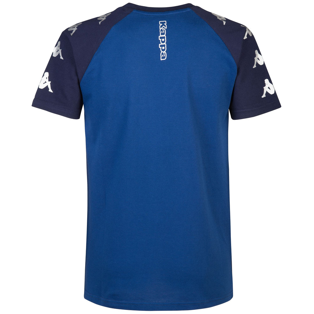 T-ShirtsTop Man KAPPA4SOCCER ANCONE T-Shirt BLUE MARINE - BLUE MD COBALT Dressed Side (jpg Rgb)		