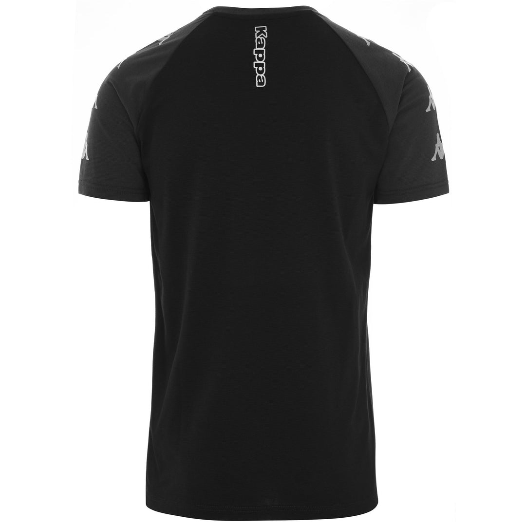 T-ShirtsTop Man KAPPA4SOCCER ANCONE T-Shirt GREY SHADOW DK - BLACK Dressed Side (jpg Rgb)		