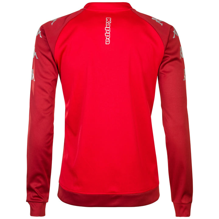 Fleece Man KAPPA4SOCCER VERONE Jacket RED-RED DAHILA DK Dressed Side (jpg Rgb)		