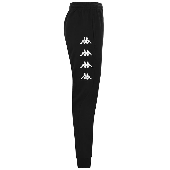Pants Man KAPPA4SOCCER DIMARO Sport Trousers BLACK Dressed Front (jpg Rgb)	